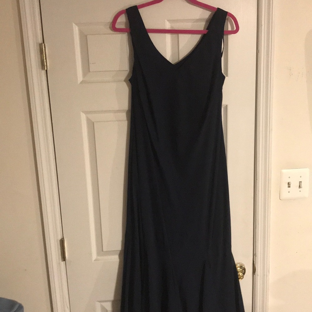 Navy Blue Sleeveless Dress